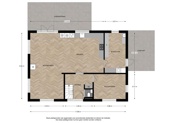 Floorplan - Smitskamp 4, 7213 BX Gorssel